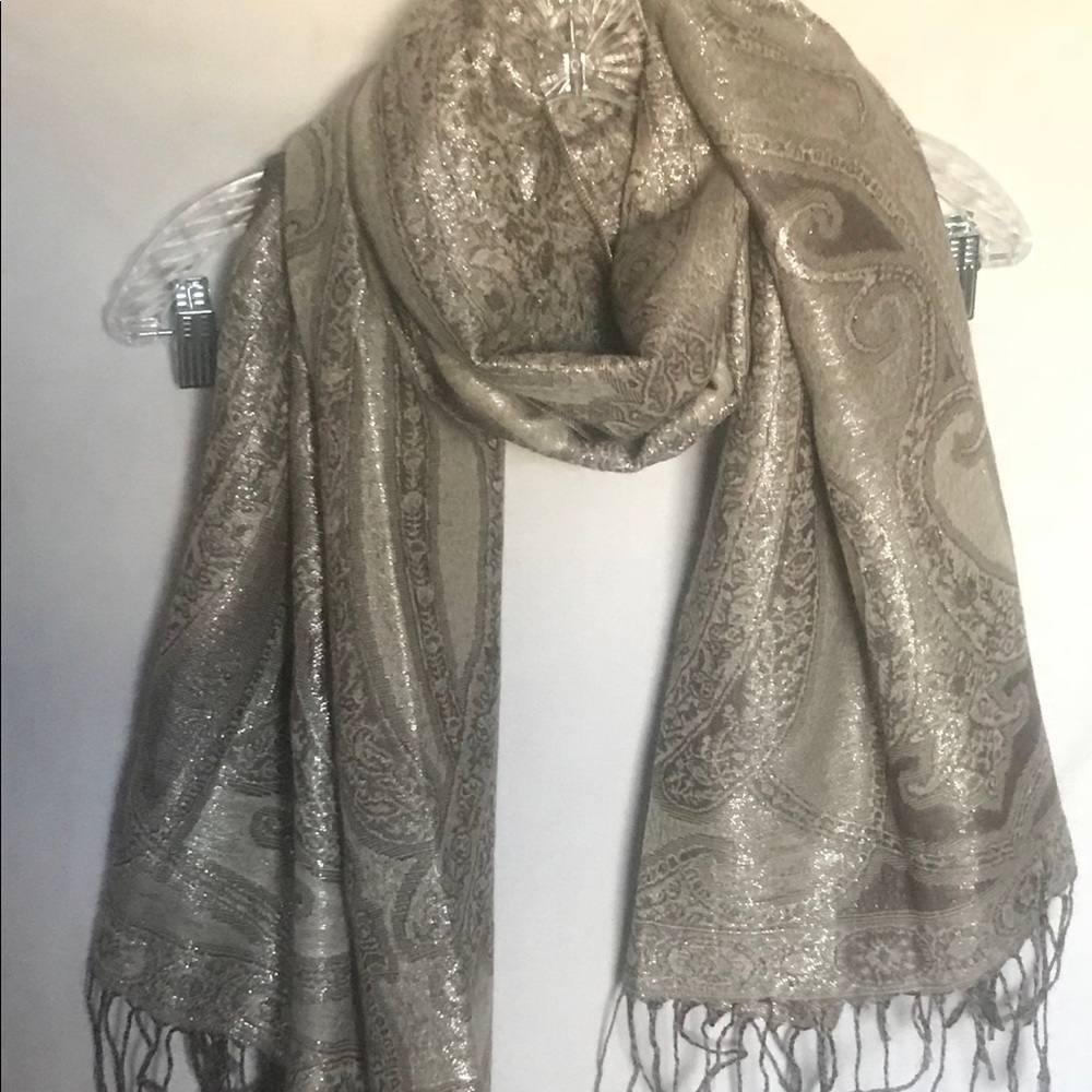West Loop Womens Metallic Pashminas Scarf